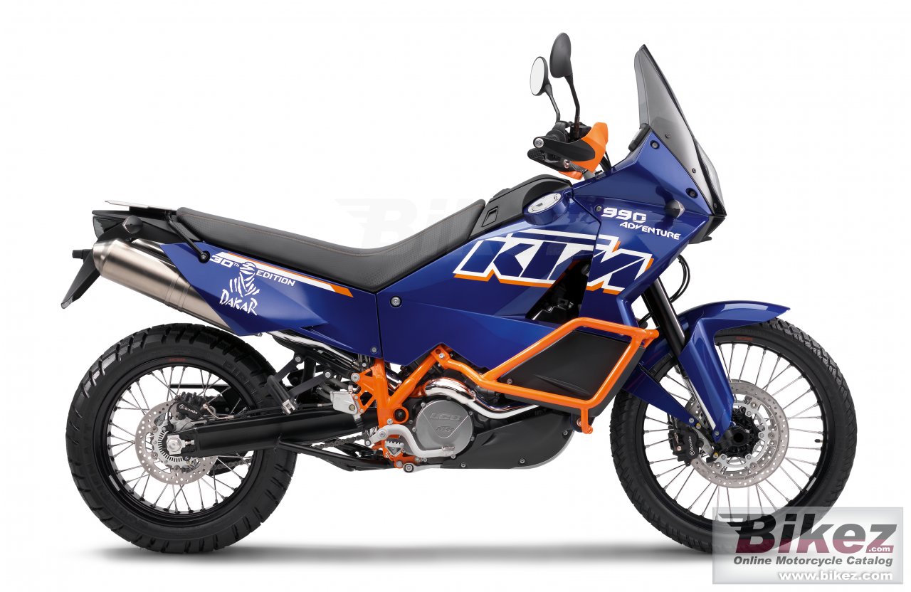 Big KTM 990 adventure dakar picture and wallpaper from Bikez.com